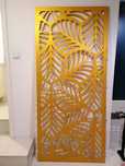Panel, przepierzenie ażurowy, złote liście 90x200cm. 2szt.