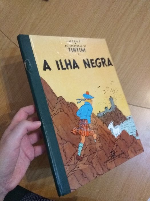 As aventuras de Tintim a ilha negra - 1ª edição 1969 Hergé TinTin BD
