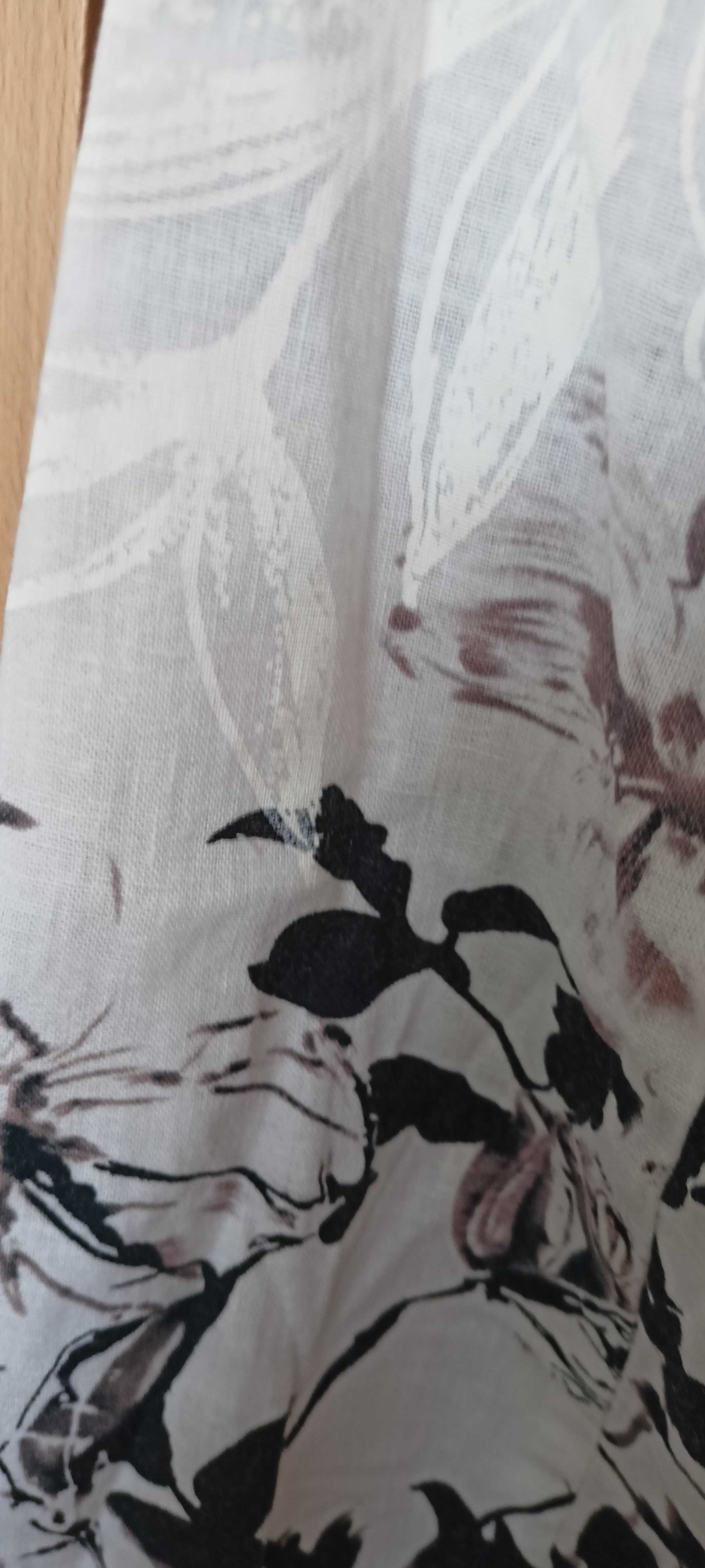 Sukienka ciążowa płócienna elegancka w kwiaty