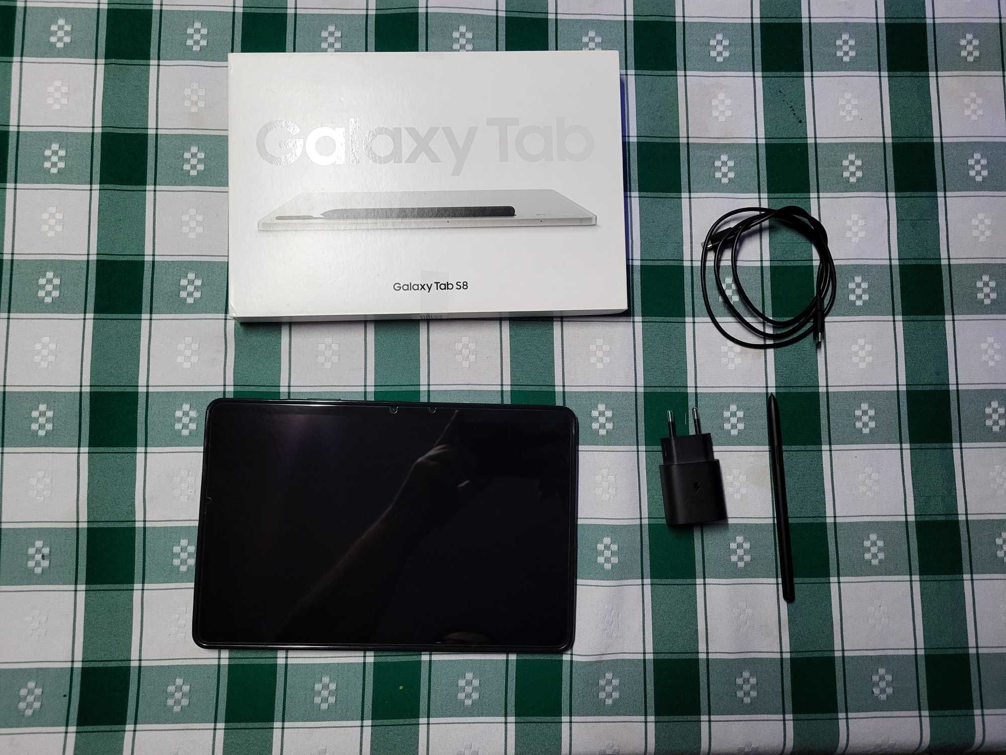Samsung Galaxy Tab S8  128gb + carregador + capa