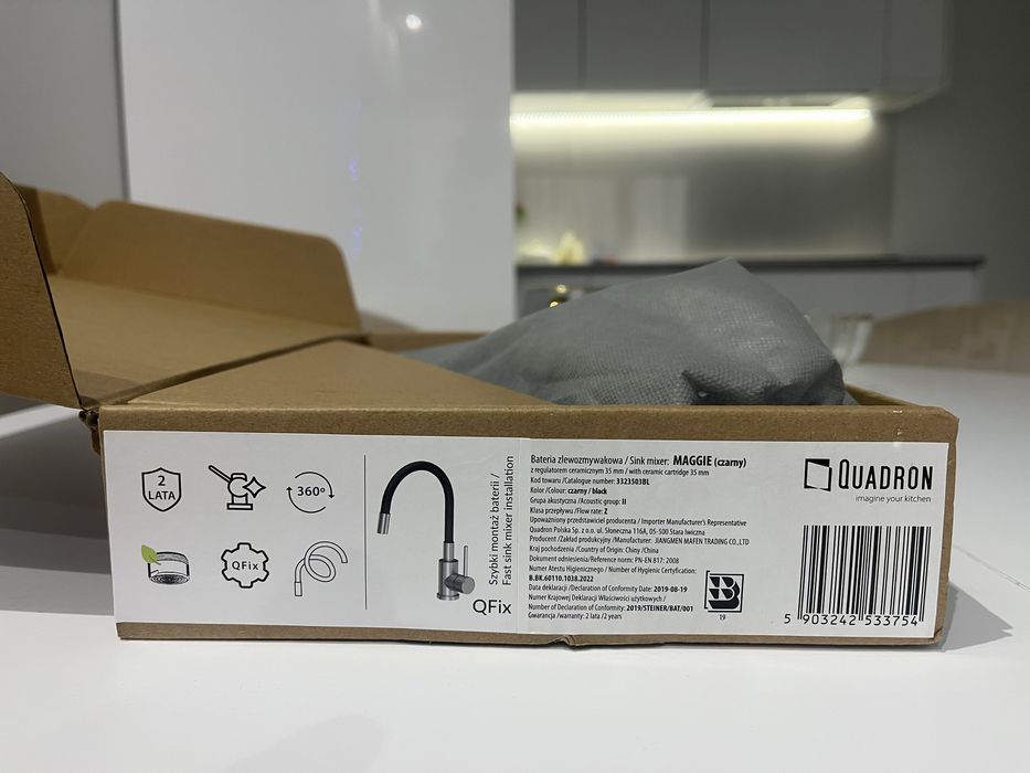 Bateria zlewozmywakowa MAGGIE z regulatorem ceramicznym