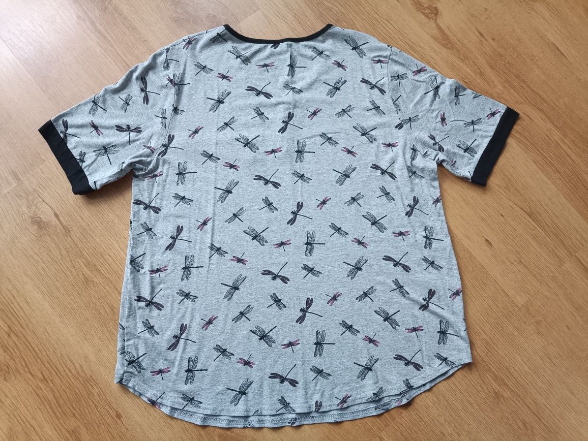 Bluzka w ważki t shirt damski r 44/46