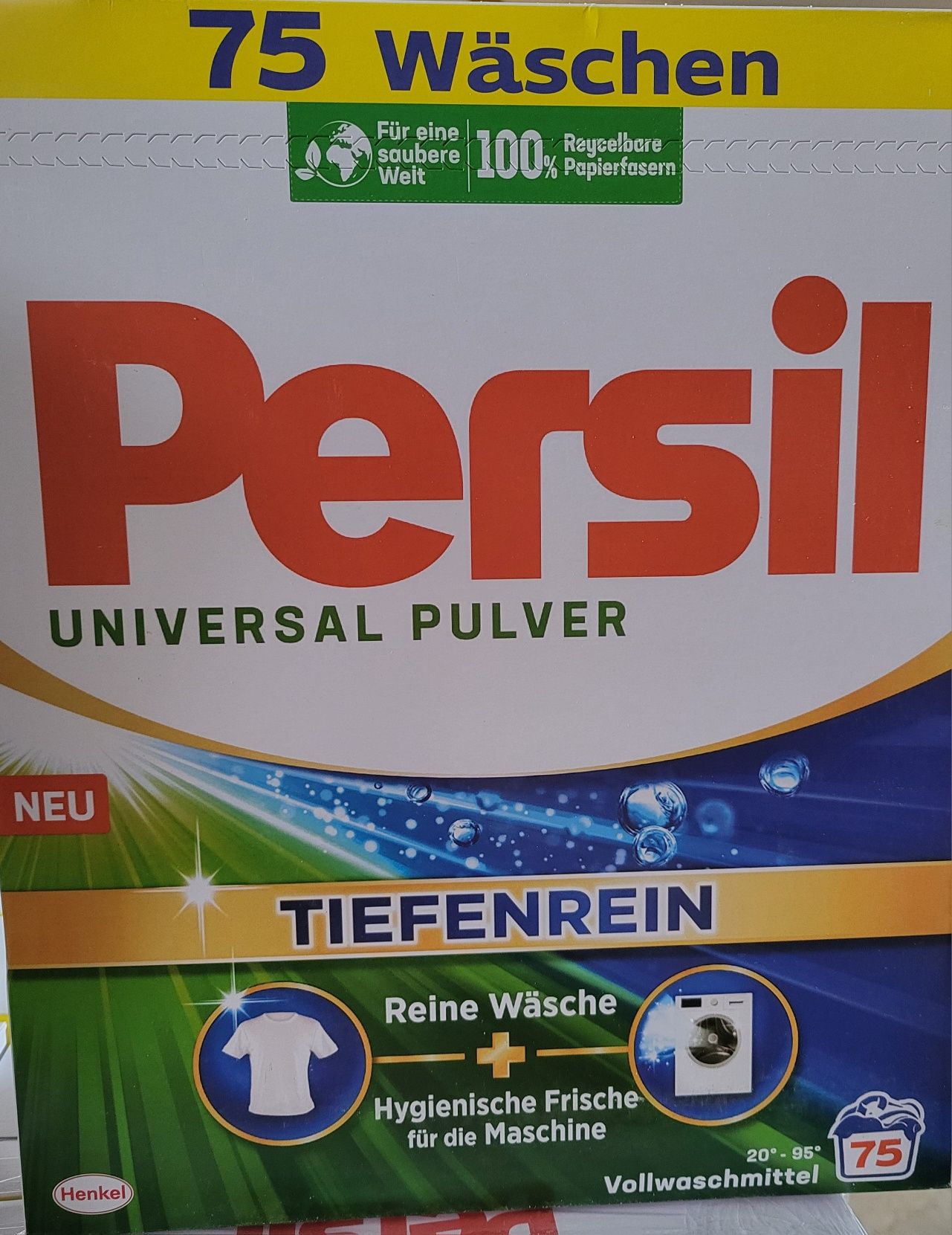 Niemiecka chemia Proszek do prania PERSIL 75 prań, 4,5 kg