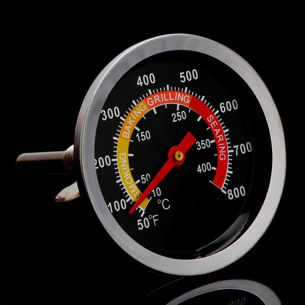 Кухонный термометр-градусник на гриль/коптильню/BBQ 425 С винт барашек
