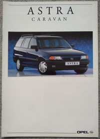 Prospekt Opel Astra Caravan rok 1991