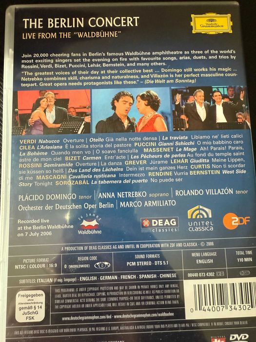Placido Domingo, Anna Netrebko, Rolando Villazón – The Berlin Concert