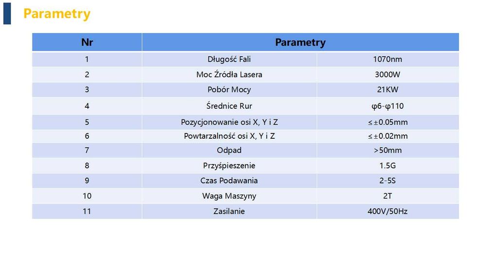 Laser do rur i profili  LPC 110-A4