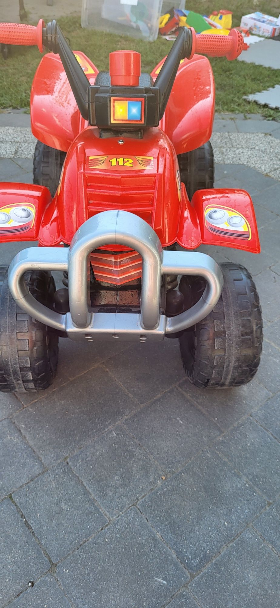 Jeździk quad strażacki