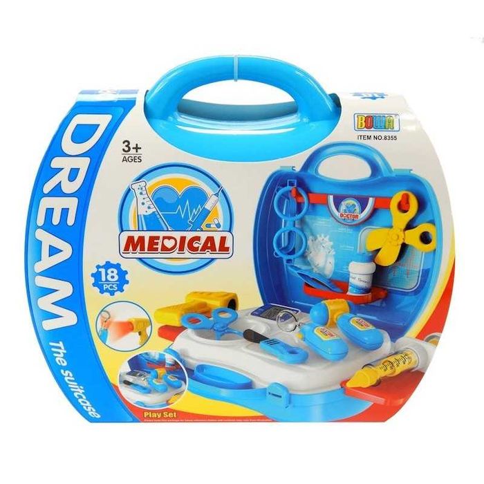 Zestaw lekarski dla dziecka małego lekarza doktora w walizce