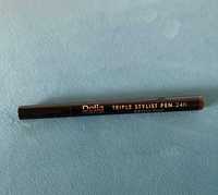 Nowy piórkowy brązowy marker do brwi Delia Eyebrow