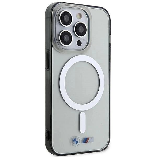 Etui BMW Silver Ring MagSafe na iPhone 14 Pro Max - przezroczyste