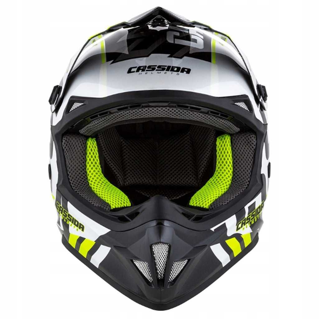 Kask Motocyklowy Cross SONIC Filtr weglowy + GOGLE