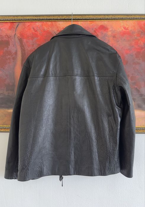 Новая кожаная куртка Zara из кожи бизона лимитированая колекция