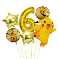Zestaw balonów na 6 urodziny Pokemon