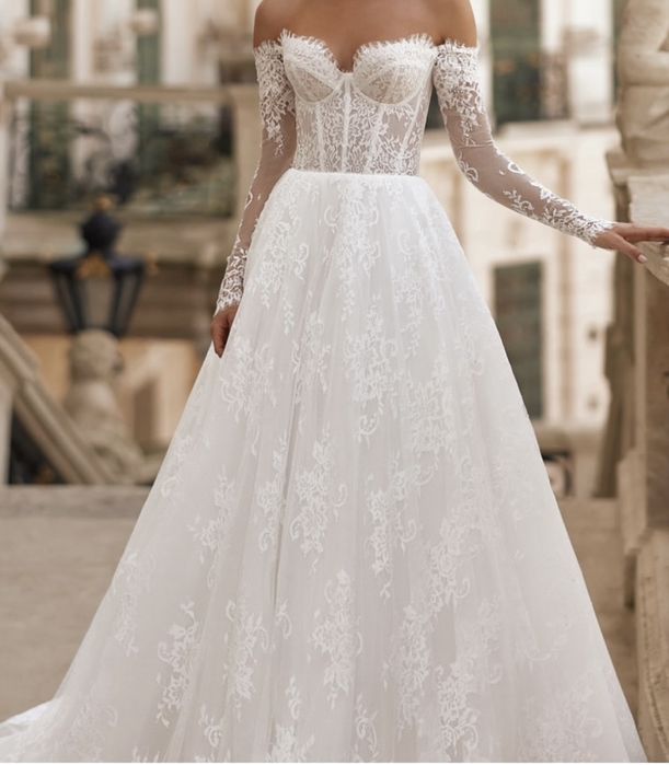 Весільна сукня, плаття мереживна оренда!