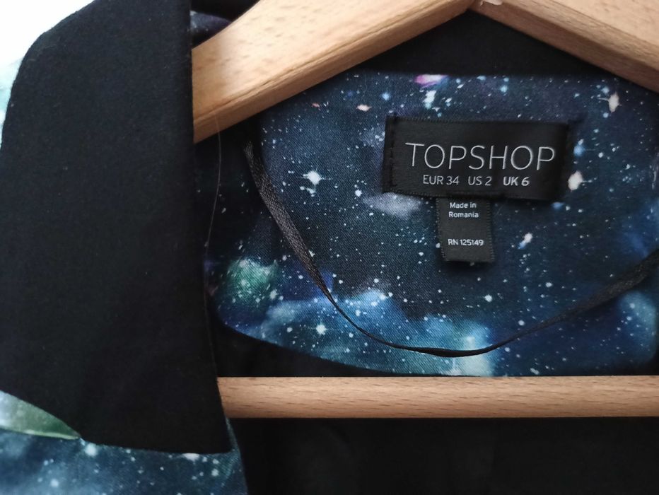 Oryginalna Marynarka Damska Żakiet Topshop Kosmos Lampasy NOWA!