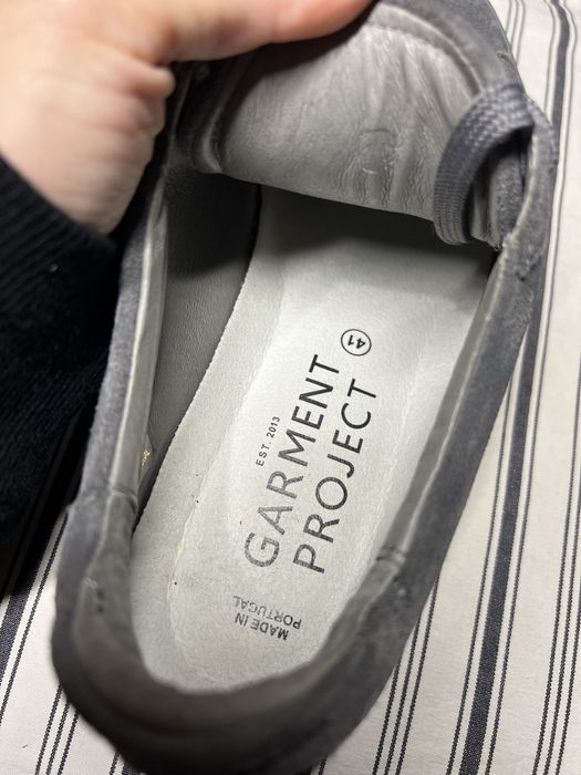 Garment project замшеві шкіряні сірі кеди кросівки