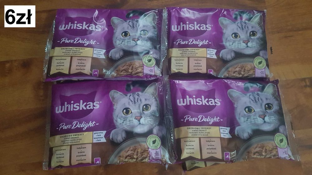 Whiskas pure delight dla kota 10x4pack w galarecie