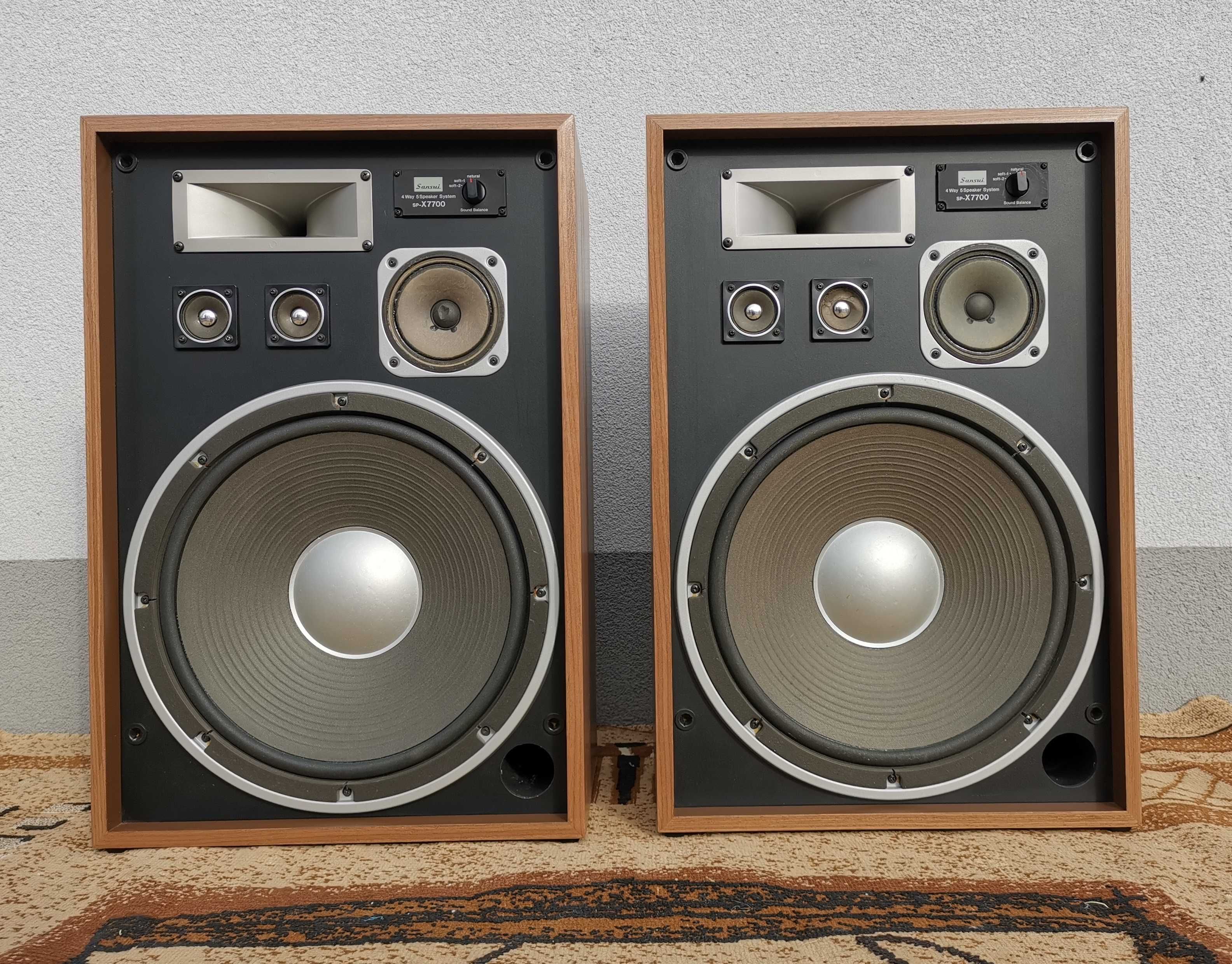 Kolumny głośnikowe stereo Sansui SP-X7700 vintage