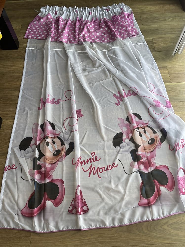 Firanka z baskinką Minnie Mouse wys. 220 cm