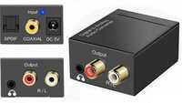 Conversor Audio Digital Fibra Optica Otica Coaxial p RCA ou Jack NOVO