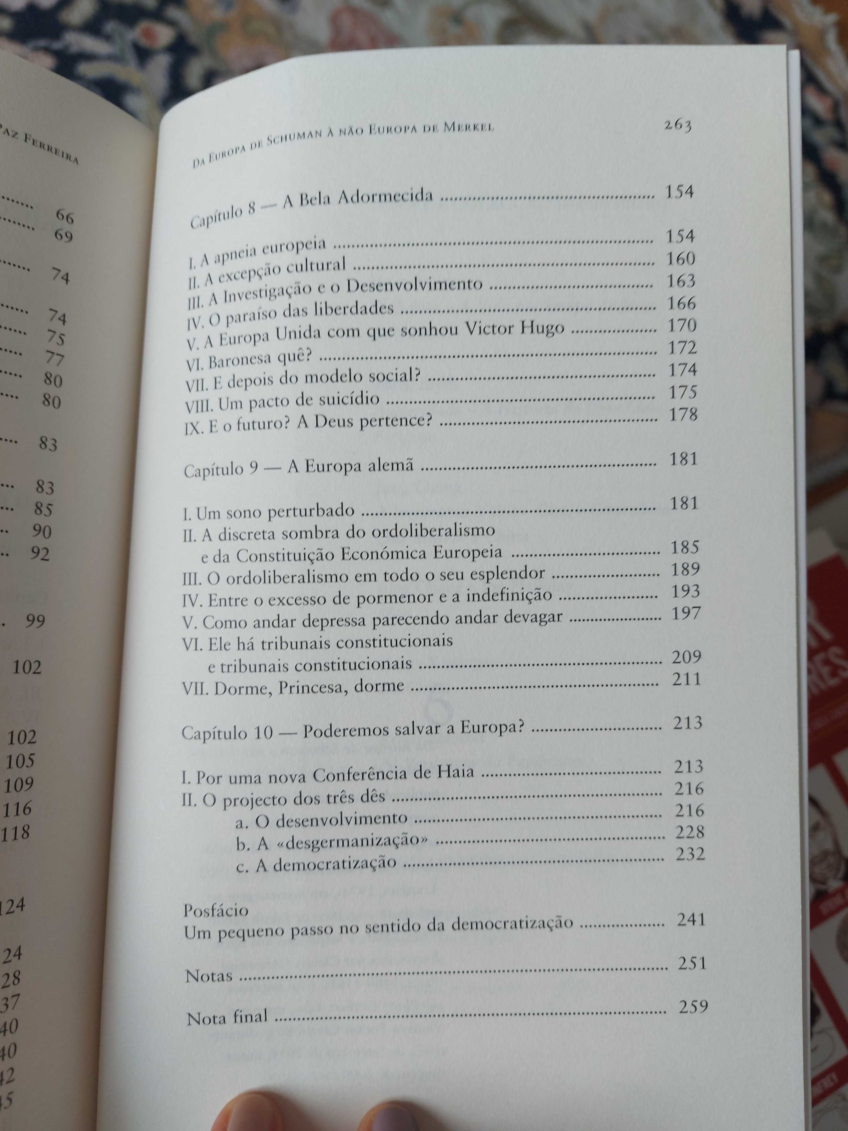 Livro "Da Europa de Schuman à Não Europa de Merkel" novo