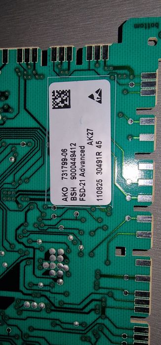 Placa maquina lavar secar bosch siemens IQ500