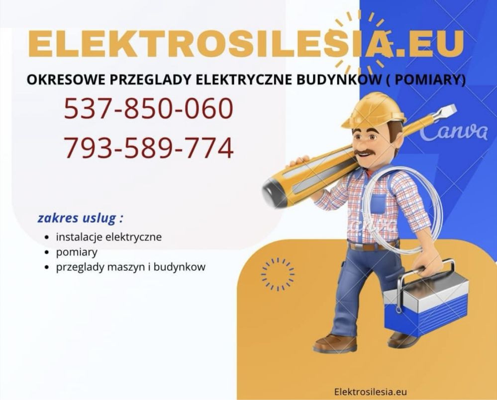 Elektryk,przyeglad instalacji ,pomiary,instalacje,pogotowie, OST