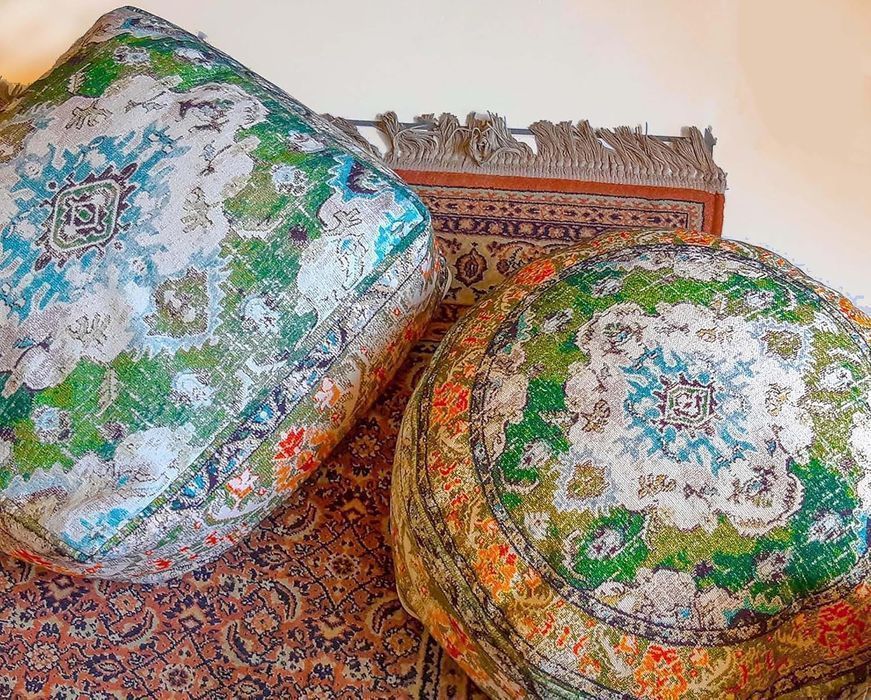 Mandala Life ART Bohemien Poszewka na Poduszkę 60 x 20 cm Okrągła