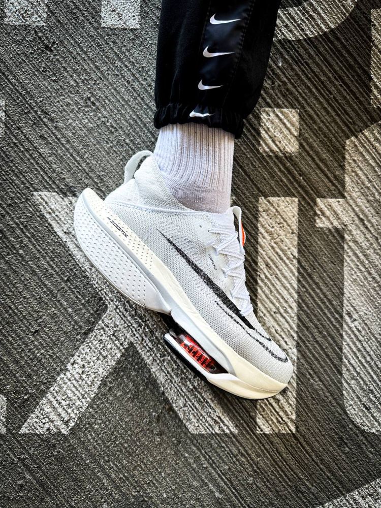 Nike Air Zoom Alphafly Чоловічі білі кросівки найк аір зум альфа флай