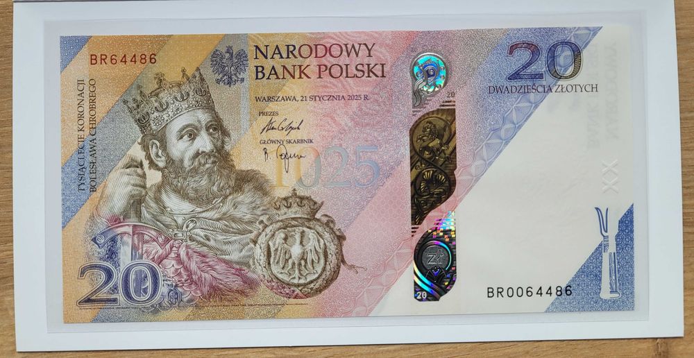Kolekcjonerski 20 zł 2025 r. Tysiąclecie koronacji Bolesława Chrobrego
