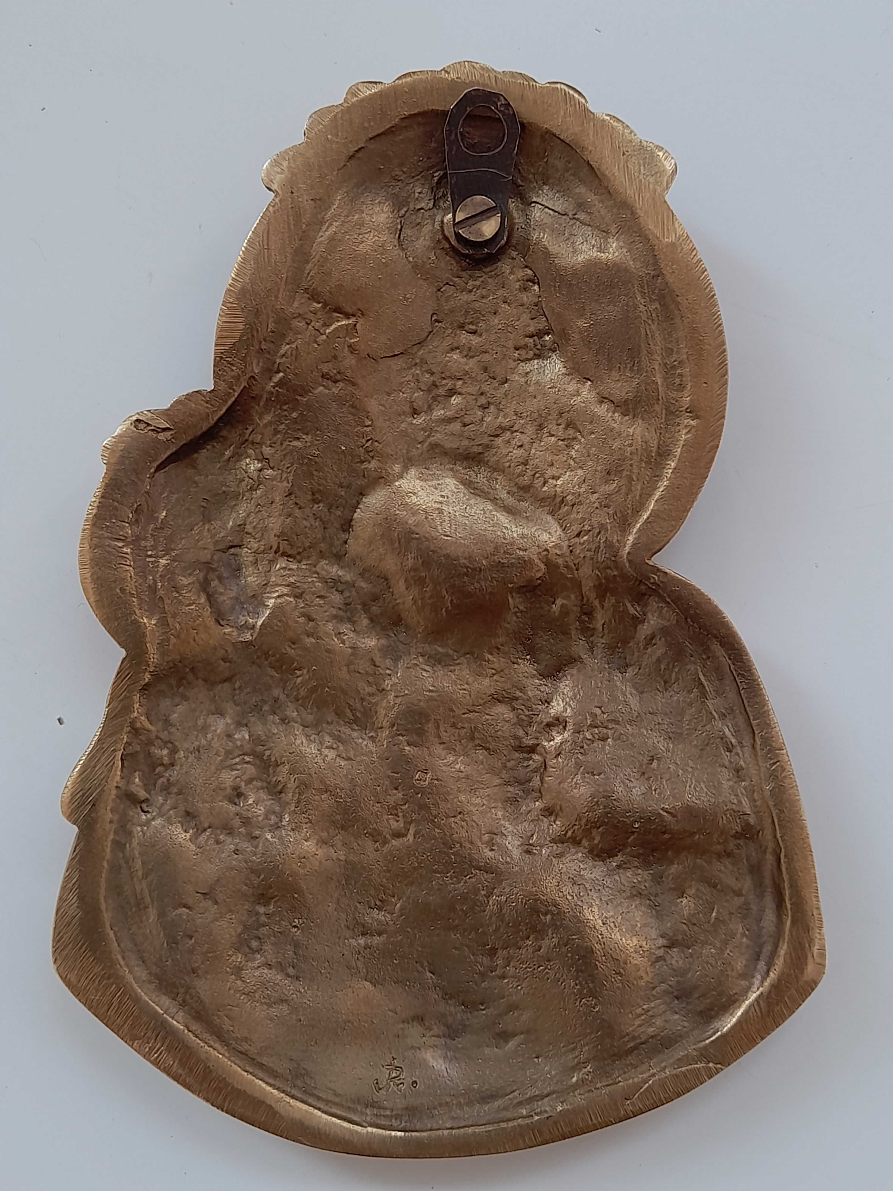 Plakieta Matka Boska Częstochowska, mosiądz (12 cm)