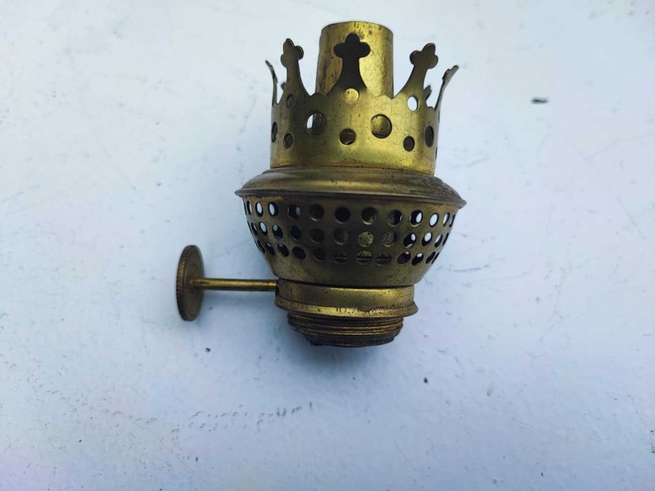 Stary mosiężny brenner,śr.gwintu 2,7 cm.