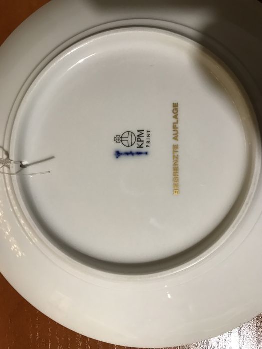 Kolekcjonerski talerz KPM seria limitowana święta 1989 r porcelana