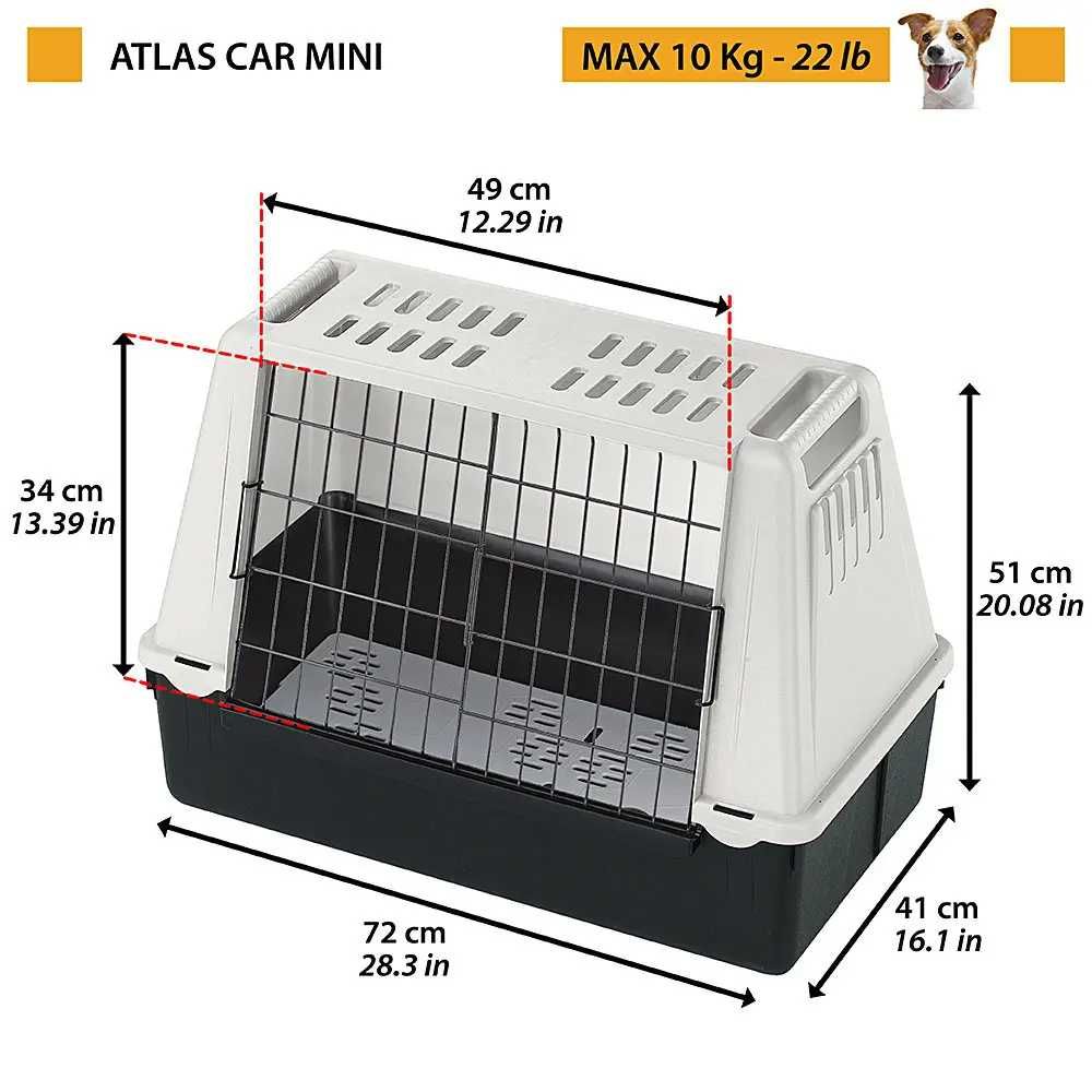 Переноска для собак і котів (котов) Ferplast Atlas Car Mini (Ферпласт)