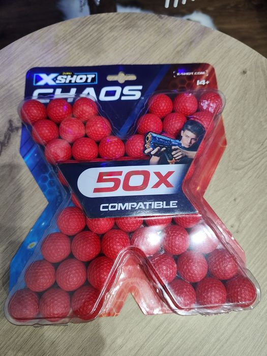 X-Shot Chaos kulki, naboje. 50 sztuk.