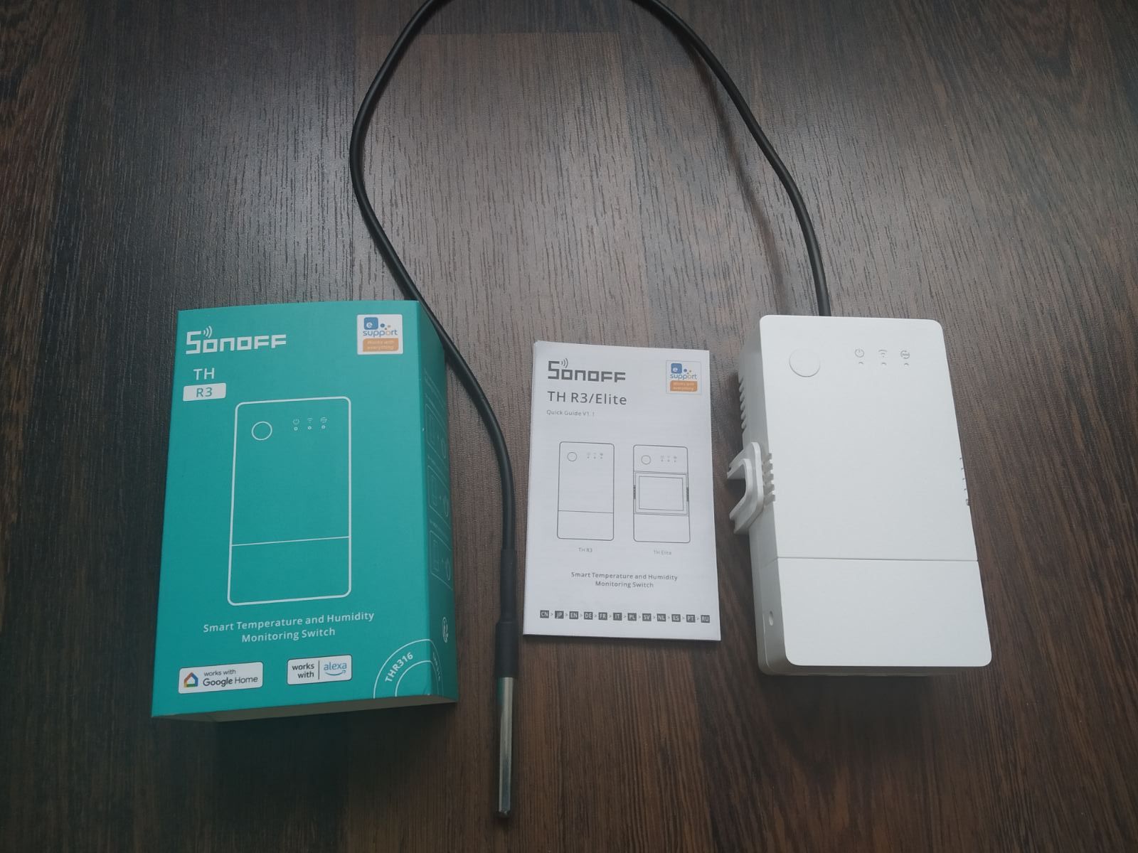Реле Соноф WIFI ТН320 /20А  с датчиком температуры