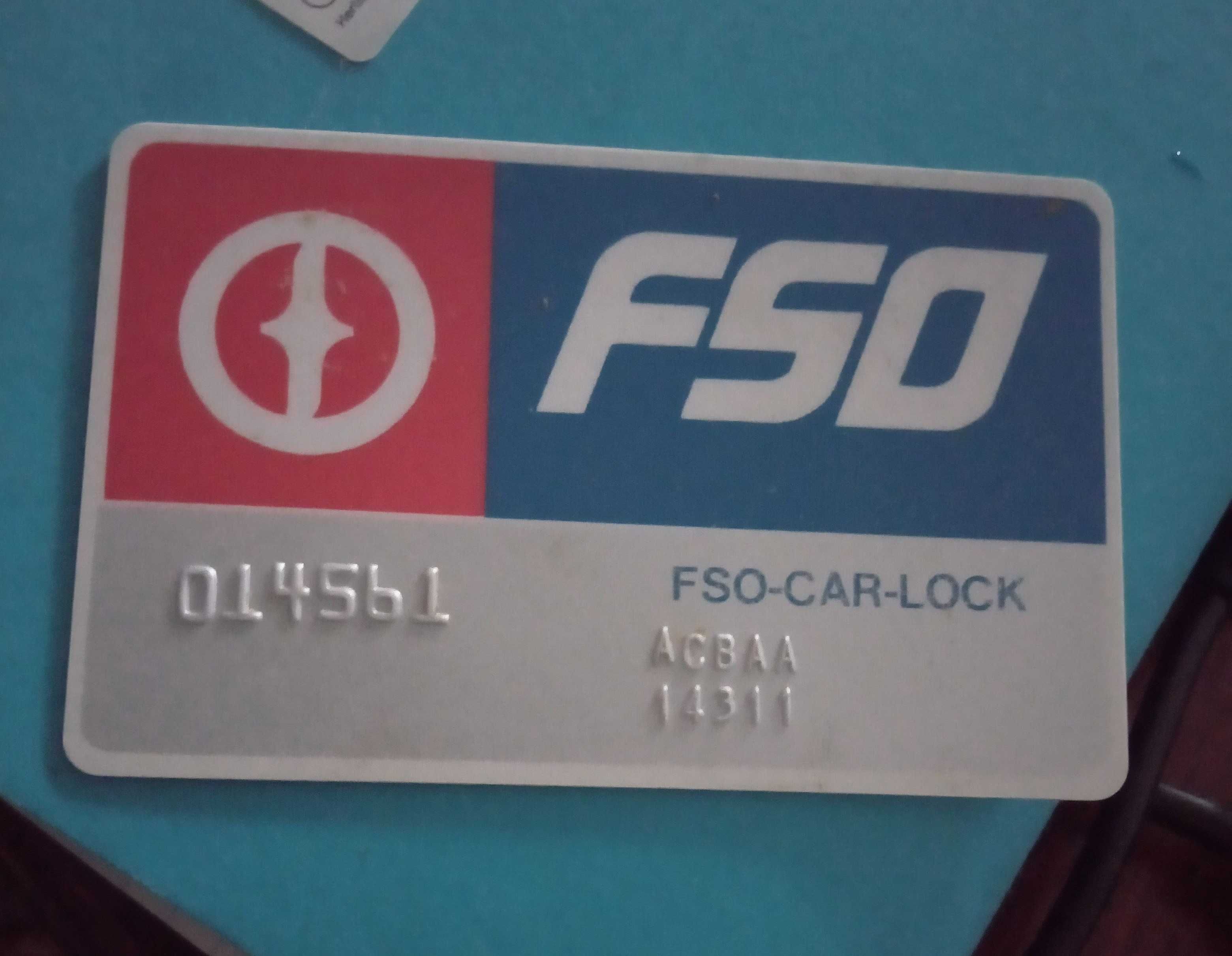 Sprzedam kartę FSO-CAR-LOCK