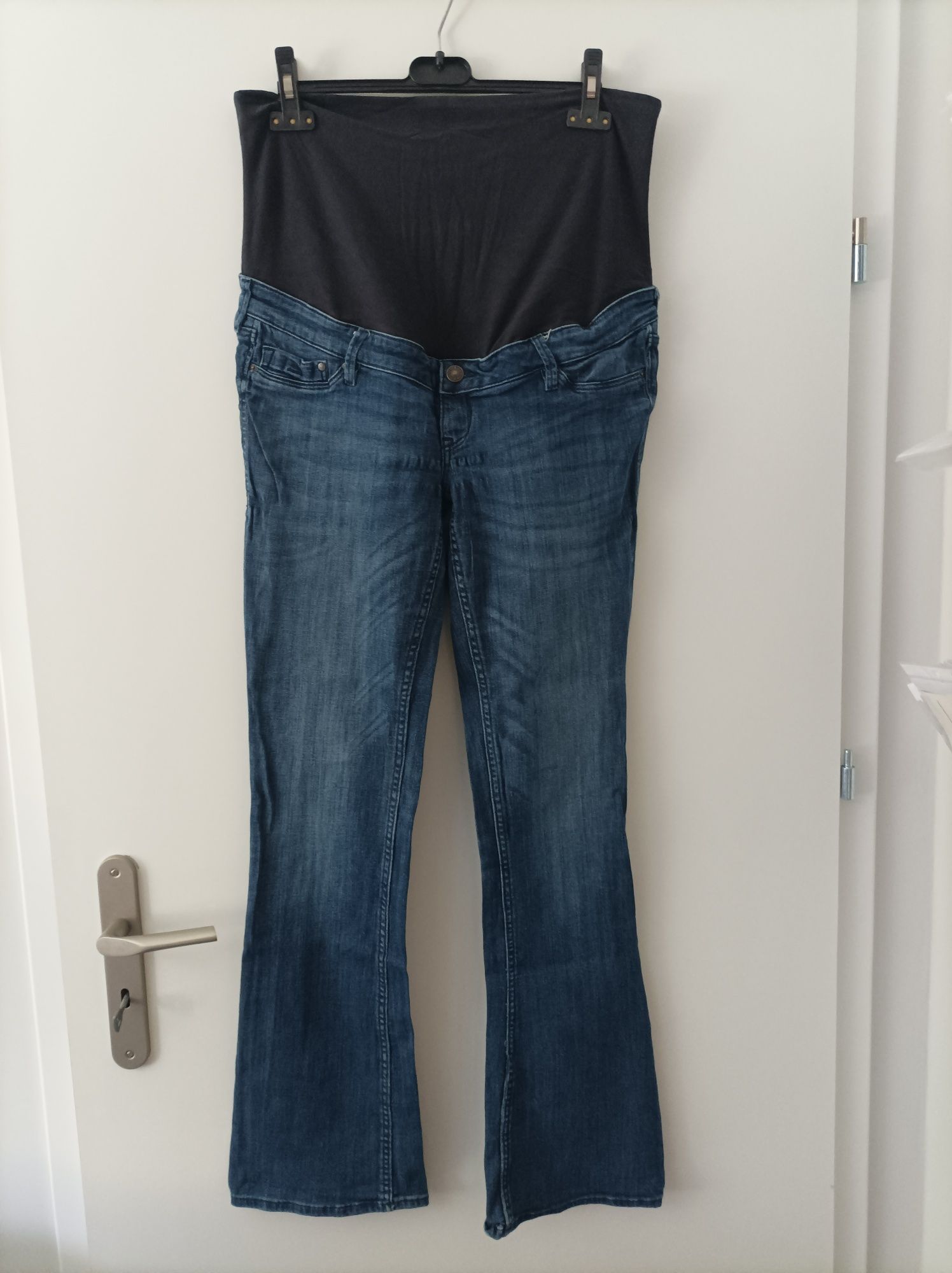 Spodnie jeansy ciążowe H&M Mama 42 bootcut