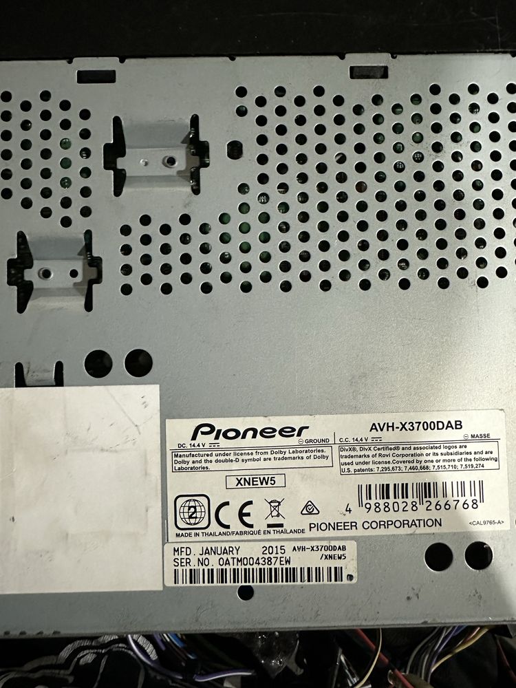 Pioneer AVH-X3700DAB магнитола