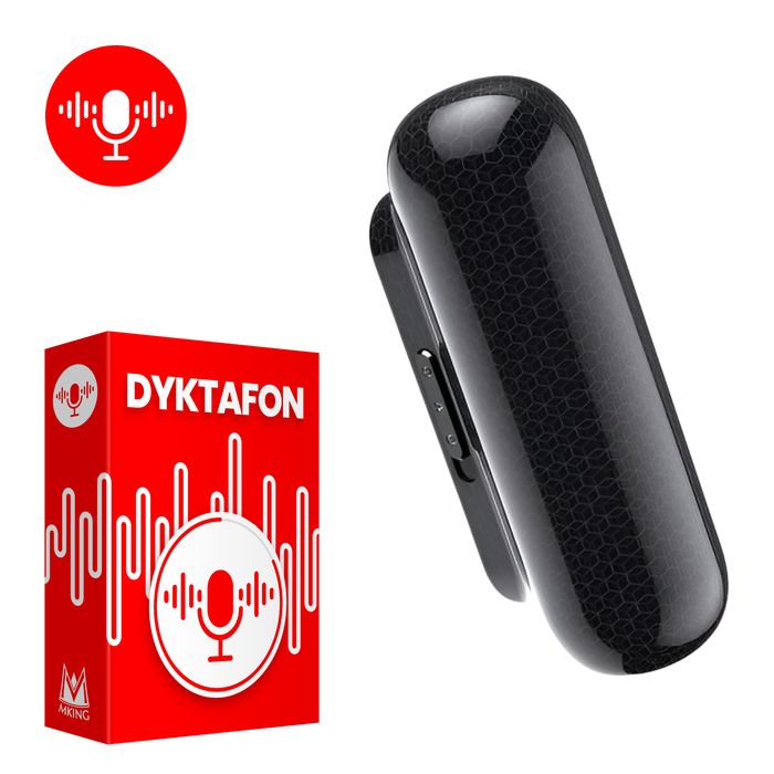 Dyktafon MK-Q77 8GB z detekcją dźwięku i wbudowanym magnesem