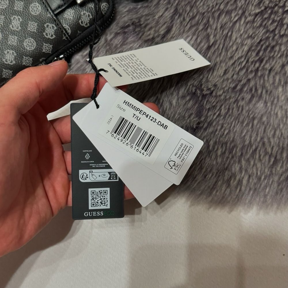 Нова шкіряна сумка Guess Vezolla чорна стандарт розмір
