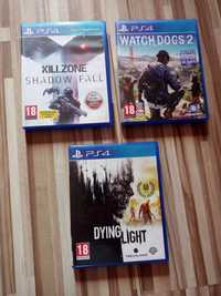 Gry na Ps 4 .Dying ligjt,Watch Dogs 2,Killzone
