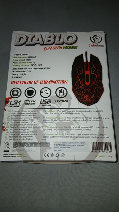 Mysz gamingowa + torba na laptopa 17"