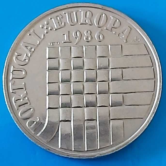 25$00 de 1986 Republica Portuguesa, comemorativa  adesão à C.E.E.