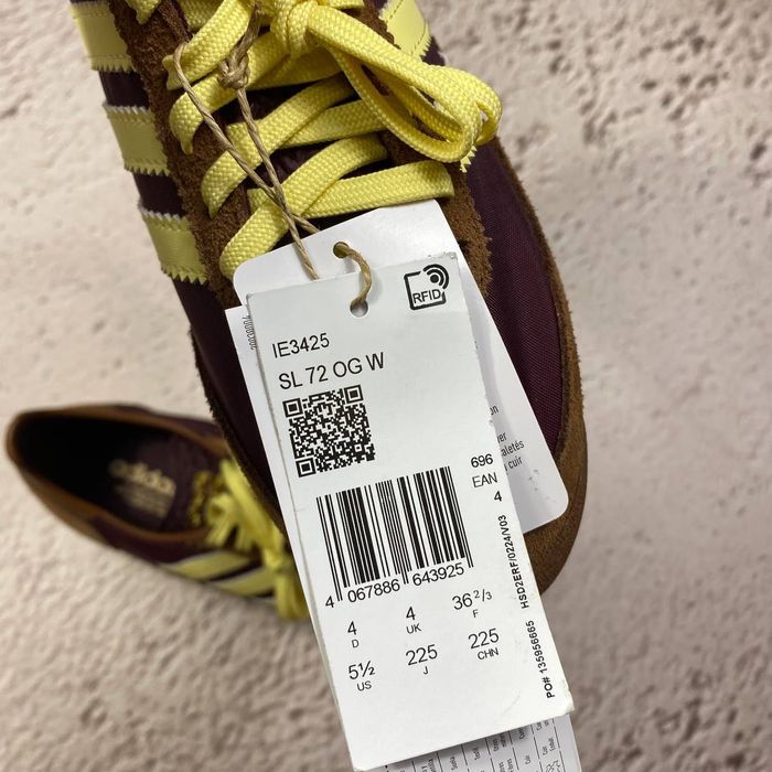 оригінал нові Adidas sl 72 og maroon кросівки casual brown ie3425
