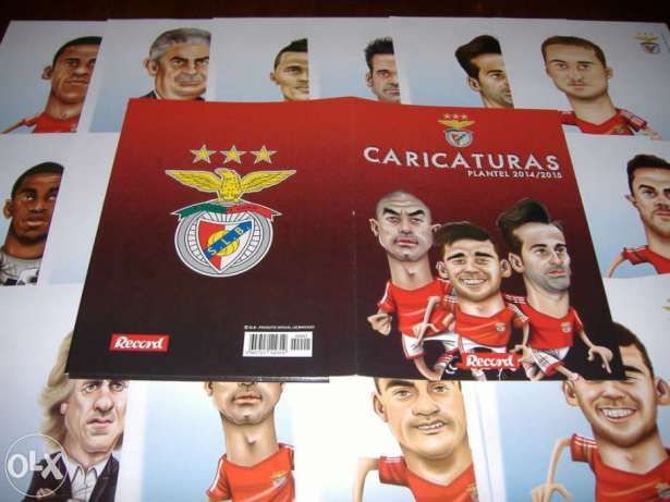 30 Caricaturas plantel Benfica 2014/15