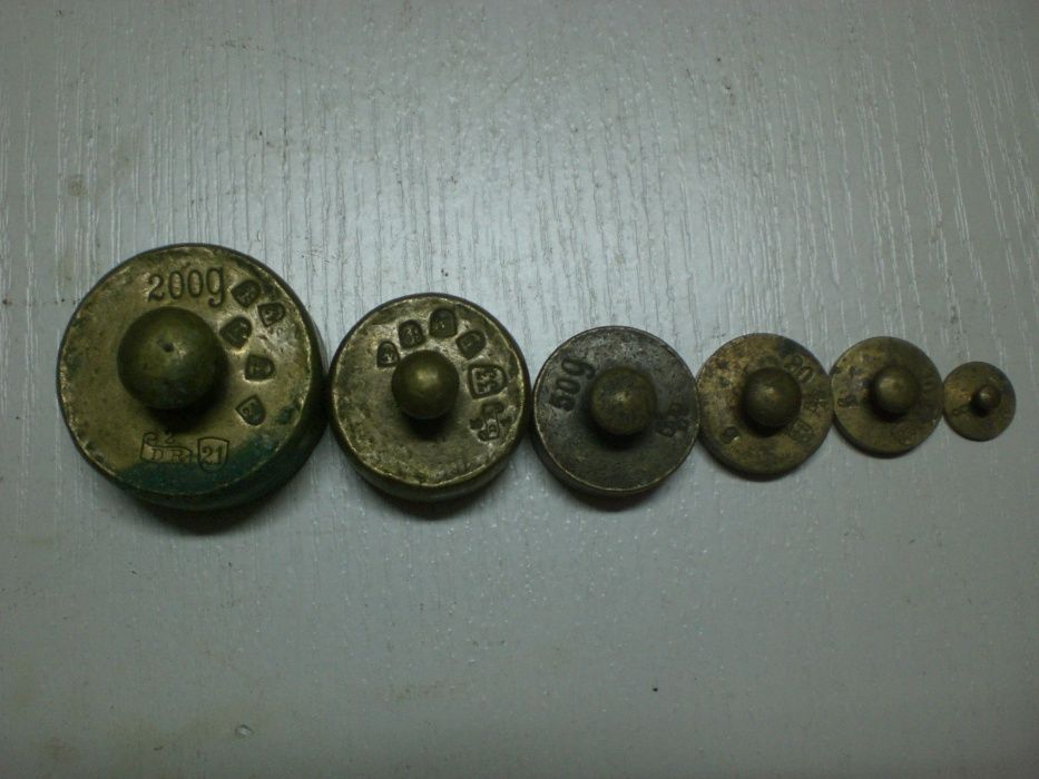 Odważniki mosiężne