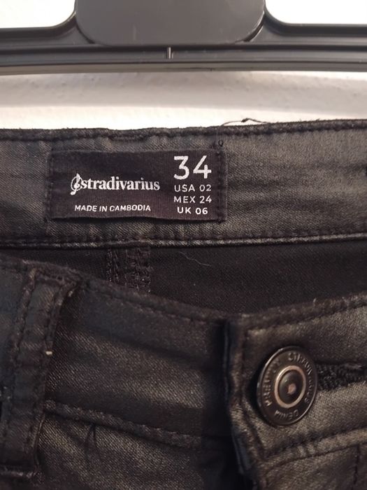 Calças de cabedal Stradivarius