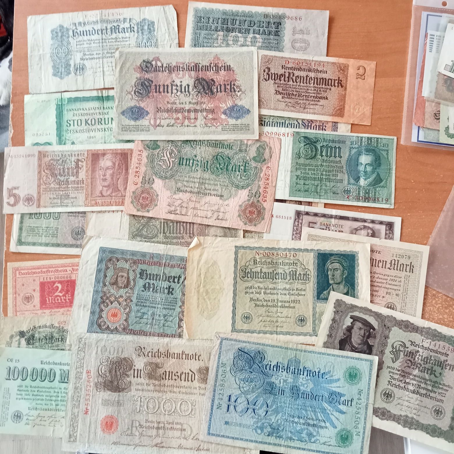 Stare Banknoty polskie,niemieckie itp.z różne serie i rok